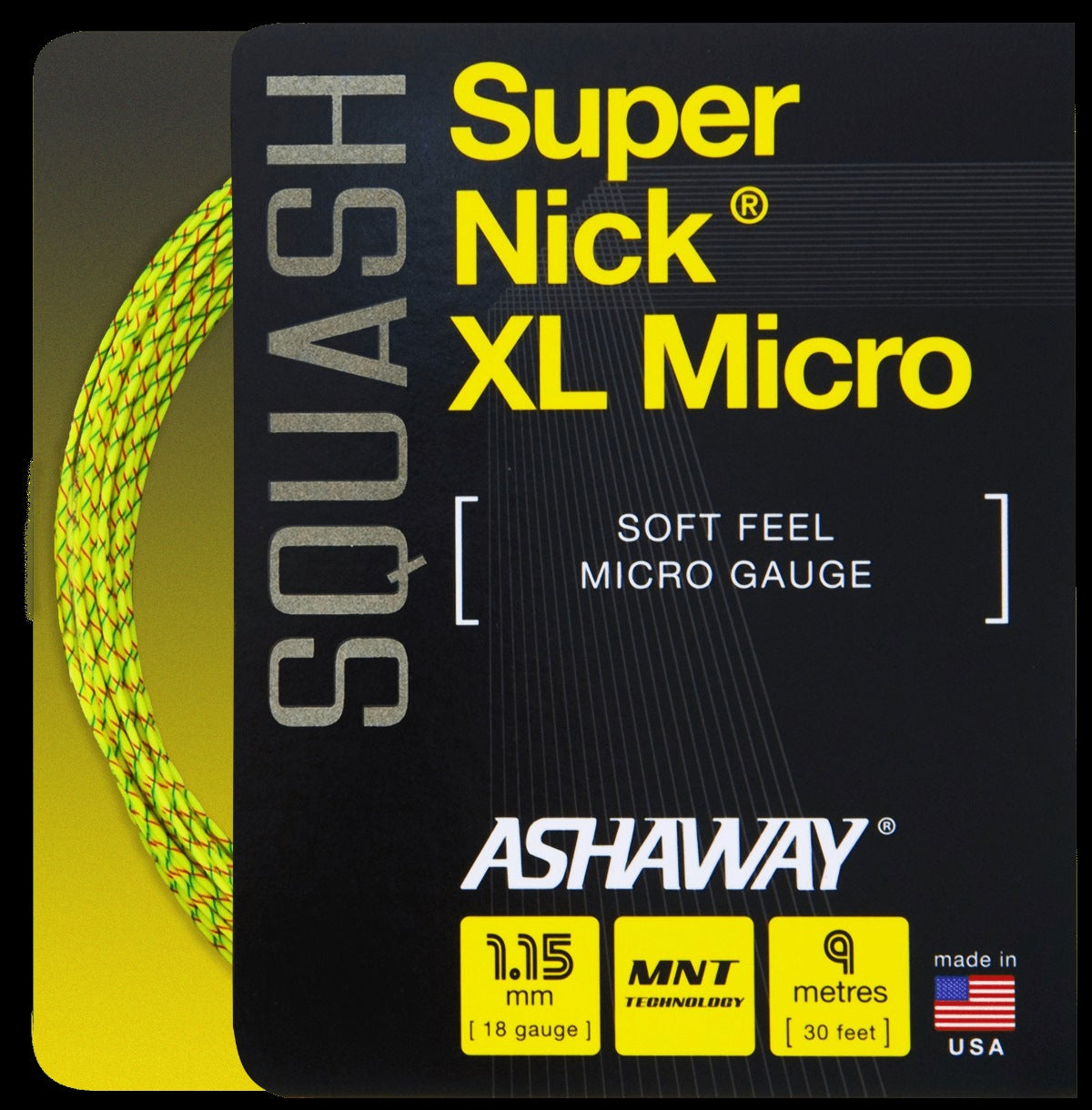 Supernick XL Micro Squash String - Black Knight