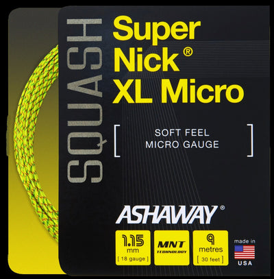 Supernick XL Micro Squash String - Black Knight