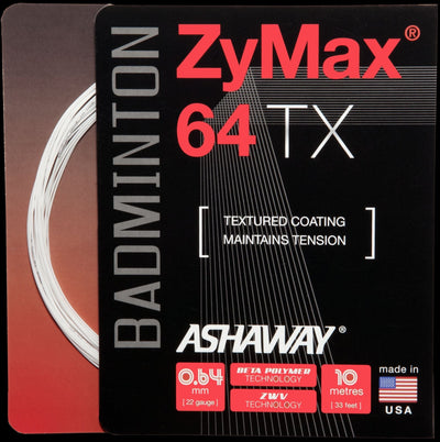 Ashaway Zymax 64 TX Badminton String - Black Knight