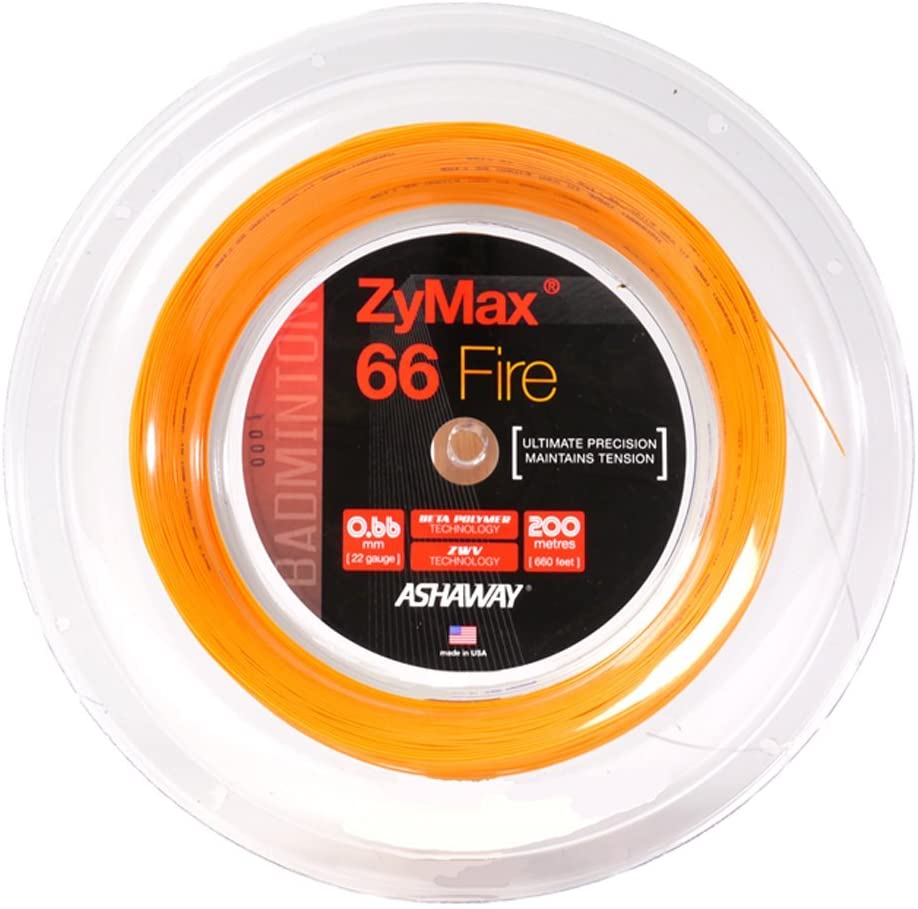 Ashaway ZyMax 66 Fire Badminton String - Black Knight